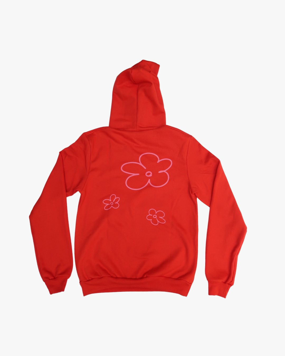 Hoodie Flower Power naranja