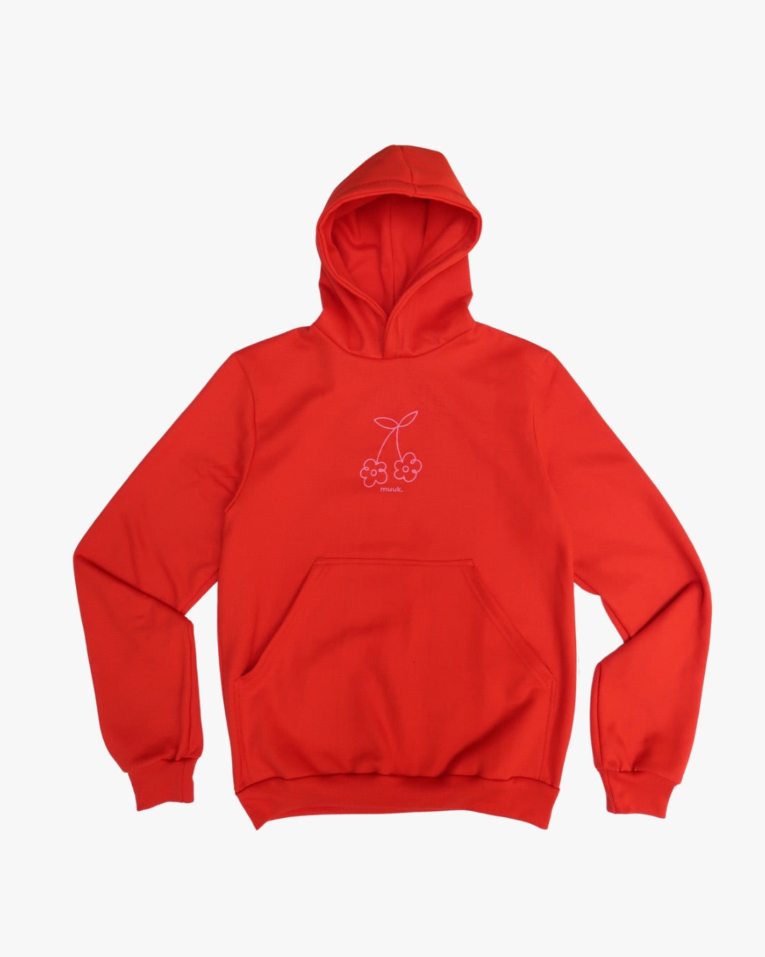 Hoodie Flower Power naranja